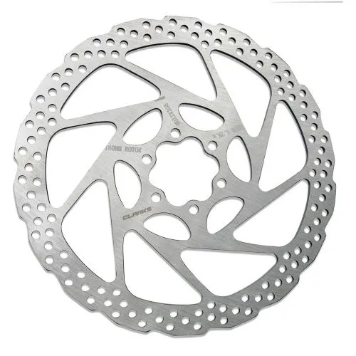 [17401/203] 203mm Clarks Stainless Steel E-Bike Disc Brake Rotor with 6 Rotor Bolts