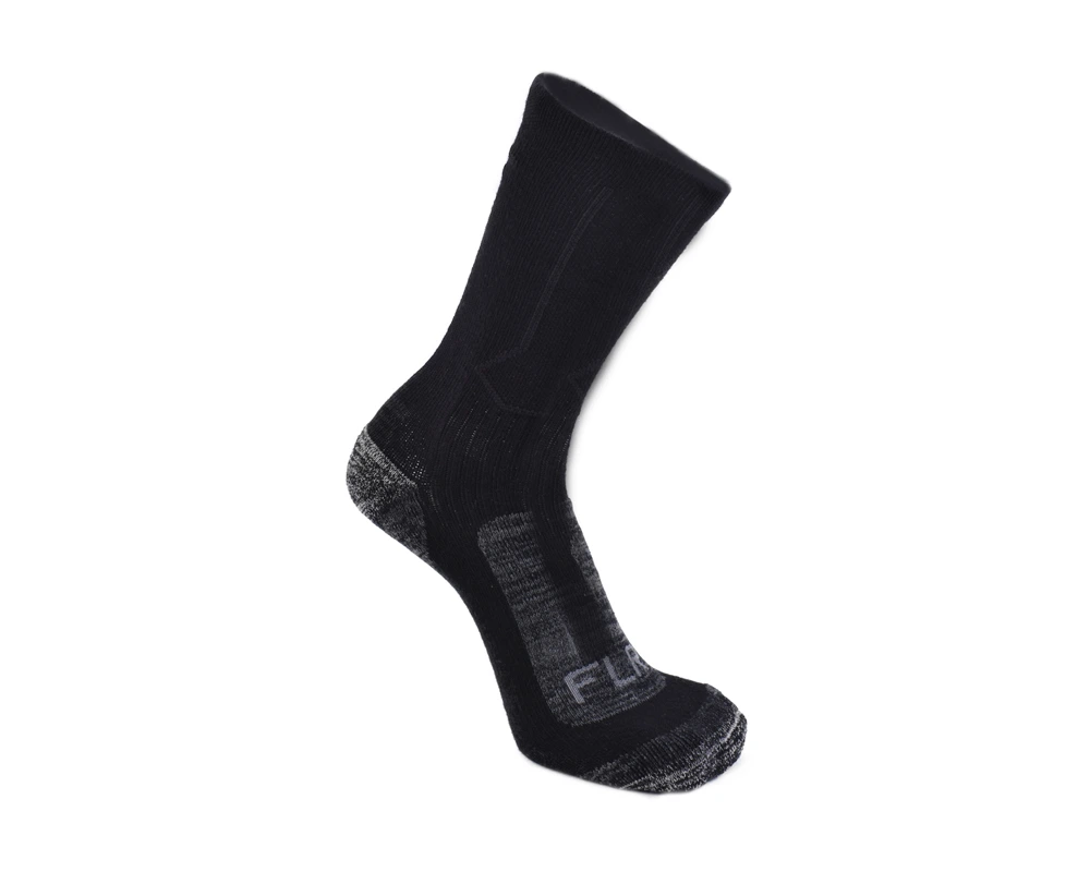 [86207/39] FLR Merino Wool Socks in Black - 6-8 UK