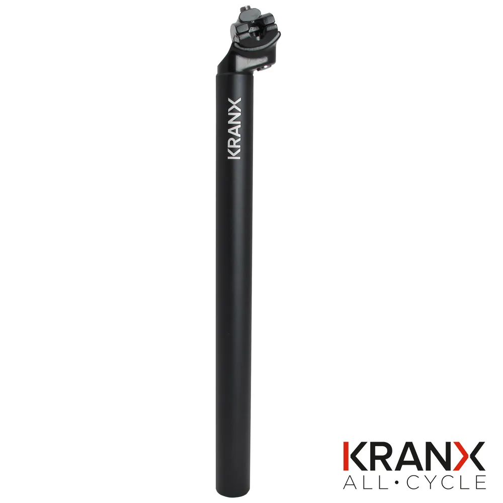 27.2mm KranX Micro Alloy 400mm 12mm Offset Seat Post in Black Carrera