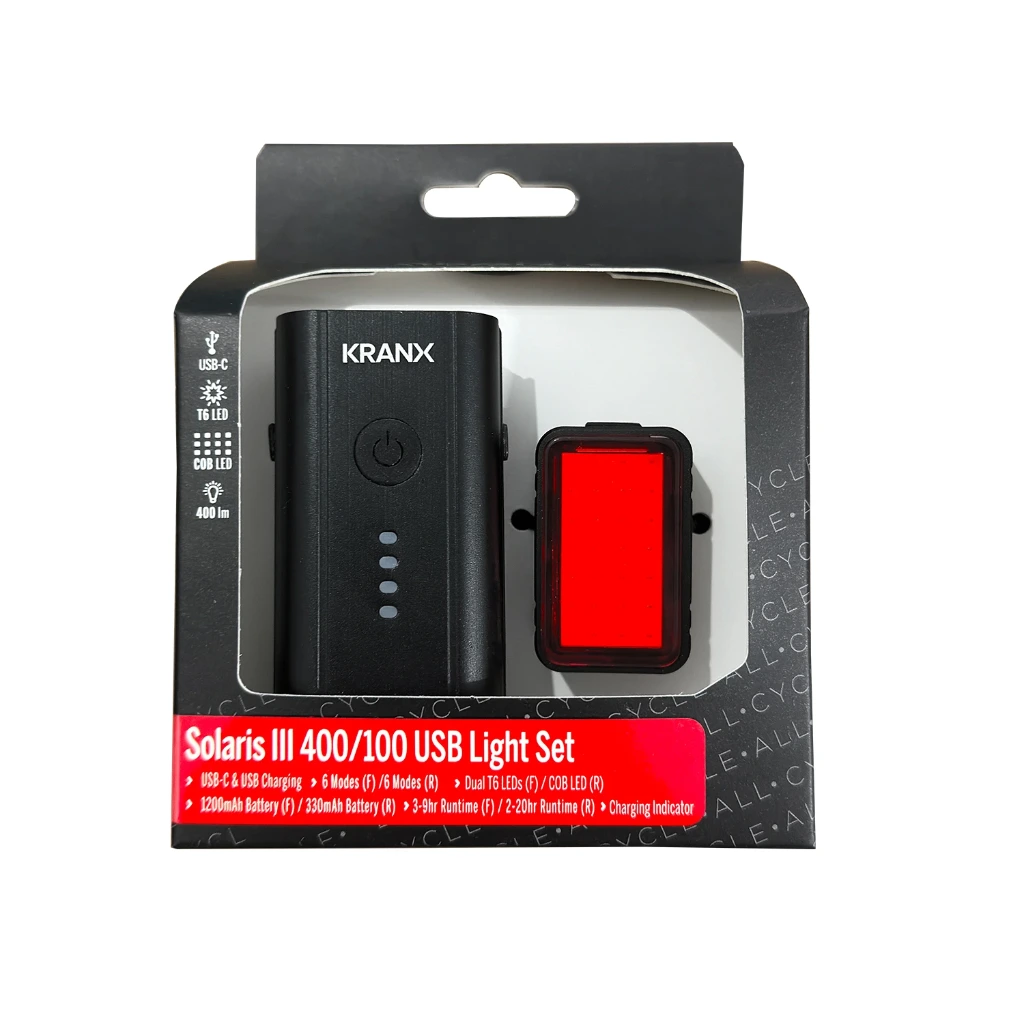 [35812] KranX Solaris III 400 / 100 USB Rechargeable Lightset