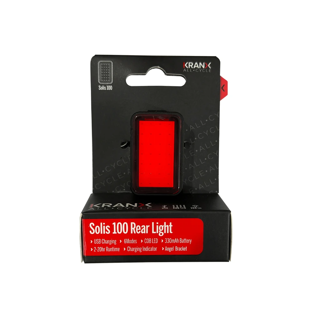 [35811] KranX Solis 100 USB Rear Bike Light