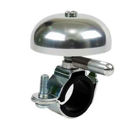 KranX Strike Aluminium Spring Bike Bell in Silver