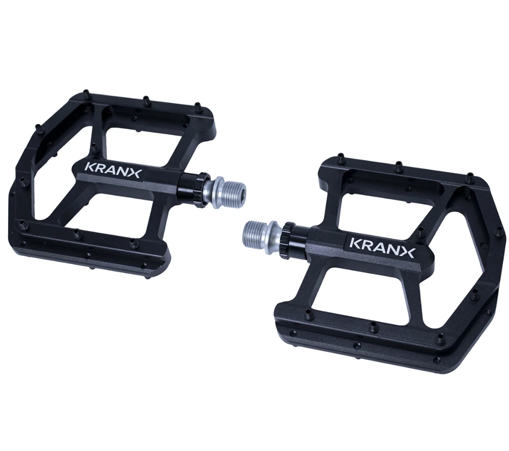 [72010/BK] KranX Trail Luxe Alloy Platform Sealed Bearing Pedals - Black