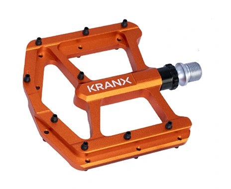 [72010/ORG] KranX Trail Luxe Alloy Platform Sealed Bearing Pedals - Orange
