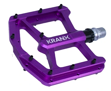 KranX Trail Luxe Alloy Platform Sealed Bearing Pedals Purple