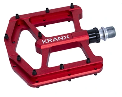 [72010/R] KranX Trail Luxe Alloy Platform Sealed Bearing Pedals - Red
