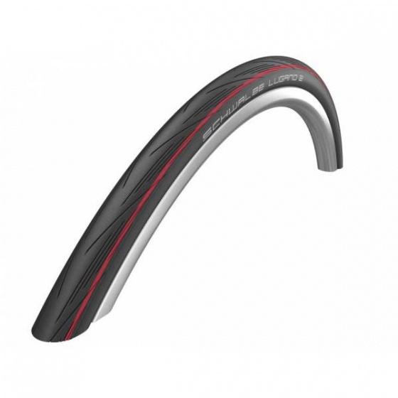 [47539/R25] Schwalbe Lugano II Active-Line Tyre Black/Red 700 x 25mm
