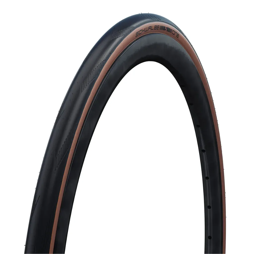Schwalbe One RaceGuard Tube-Type Addix Road Race Tyre in Bronze 700 x 32mm