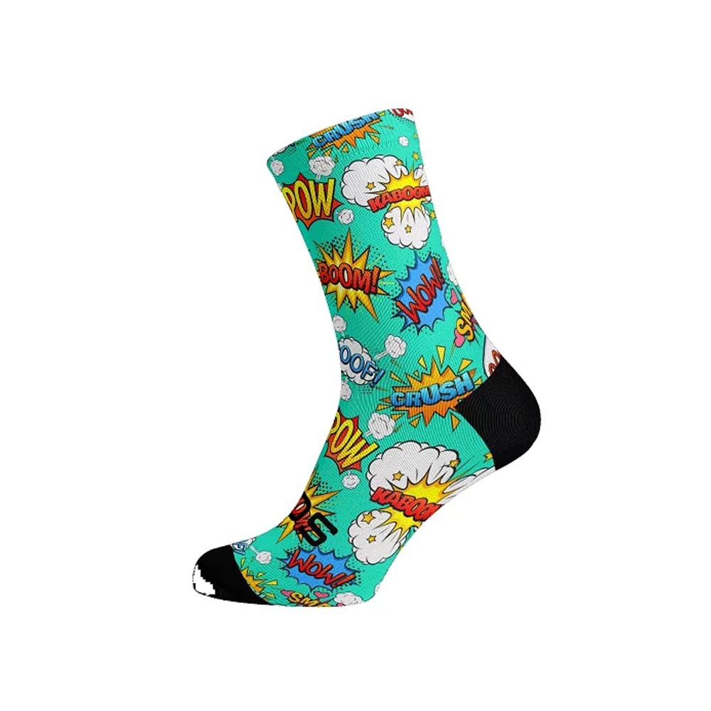 Sox Footwear Comic Bright & Fun Premium Crew Socks - Large UK 8-12
