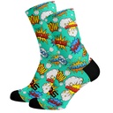 Sox Footwear Comic Bright & Fun Premium Crew Socks - Small UK 12-3