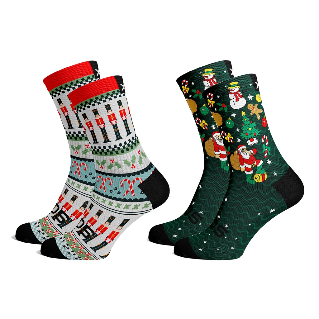 Sox Footwear Santa & Friends Combo Pack Kids Size 9 - 12