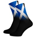 Sox Footwear Scotland Flag Black Premium Crew Socks - Small UK 12-3