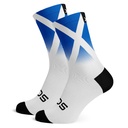 Sox Footwear Scotland Flag White Premium Crew Socks - Medium UK 4-8