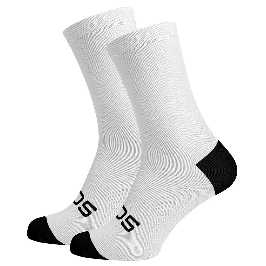 Sox Footwear Solid White Premium Crew Socks - Large UK 8-12