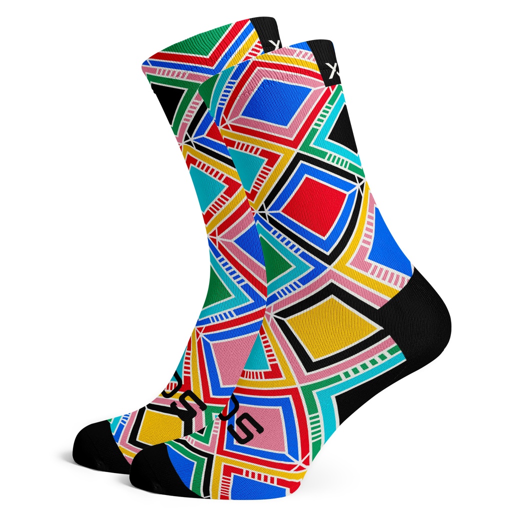 Sox Footwear Zulu South African Heritage Premium Crew Socks - Small UK 12-3