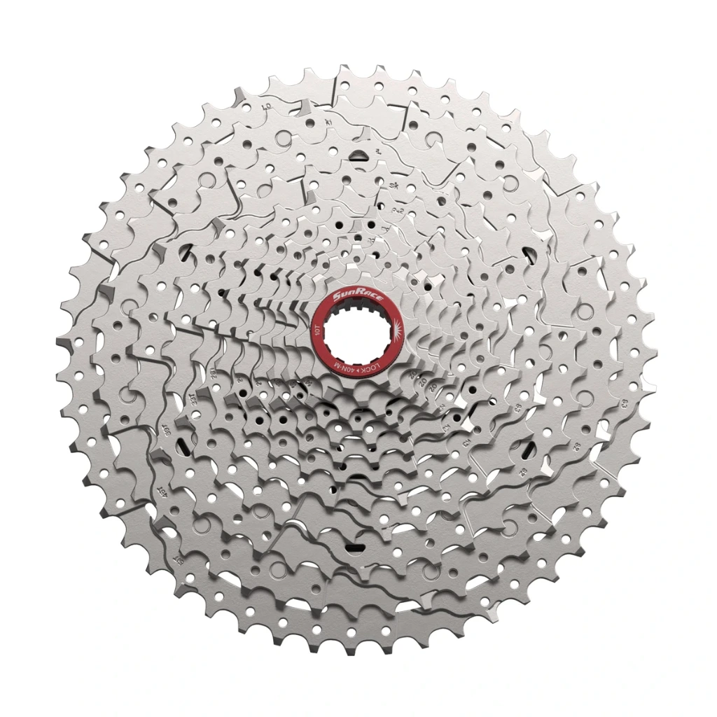 [50370] SunRace CSMZ930 - 12-Speed MTB Microspline Cassette 10-51T in Metallic Silver
