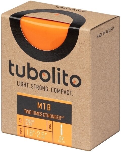 Tubolito Tubo 26 inch MTB 42mm Presta Valve in Orange 26 inch x 180 - 250