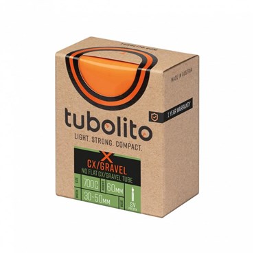 Tubolito X-Tubo CX/Gravel 60mm Presta Valve in Orange 700 x 32-50mm
