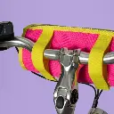 Neon Handlebar and Saddle Bag Pink