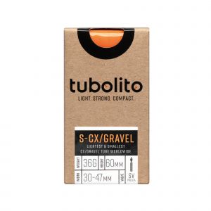 Tubolito S-Tubo CX/Gravel 42mm Presta Valve in Orange 700C 29inch 27.5inch 32-50mm (700c / 28 inch)