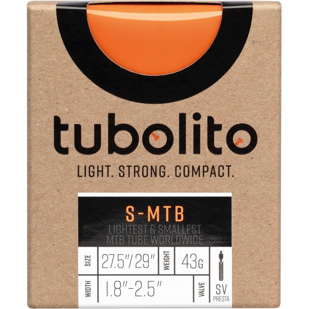 Tubolito S-Tubo 27.5 29inch MTB 42mm Presta Valve in Orange 27.5 inch 29inch x 1.80 - 2.50 (700c / 28 inch)