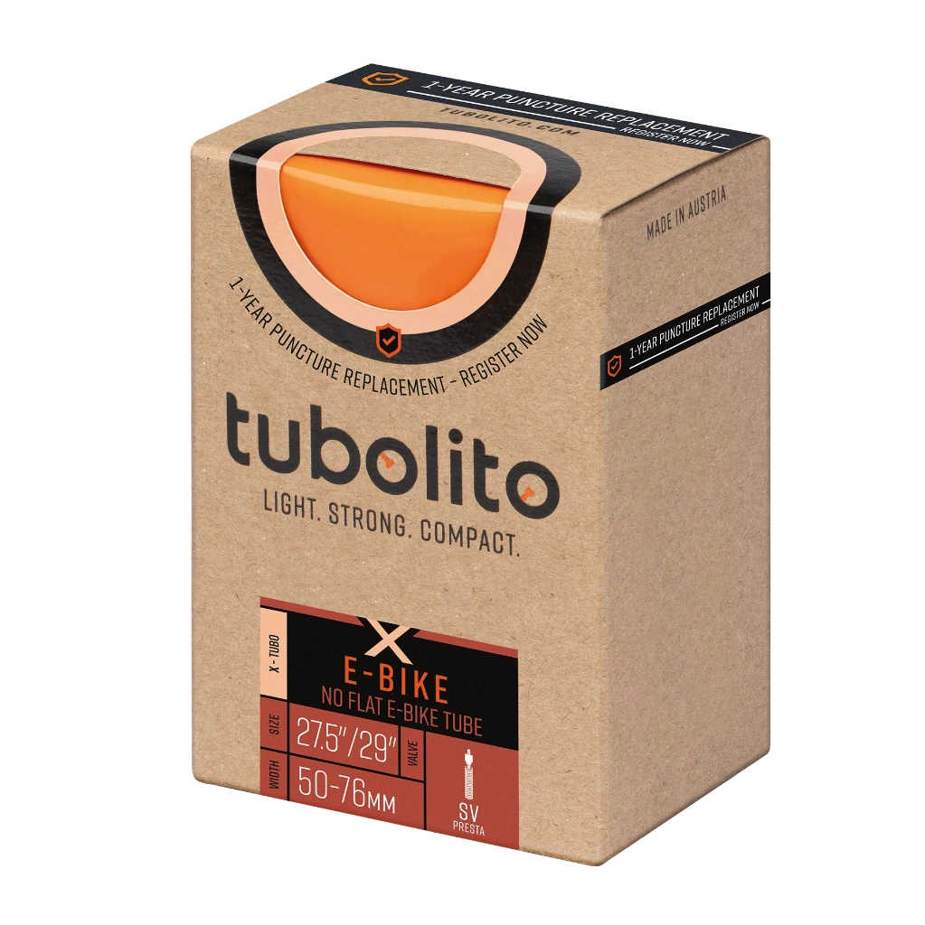 Tubolito X-Tubo E-Bike 42mm Presta Valve in Orange 700 27.5 29 inch 1.80 - 3.00 (27.5 inch)