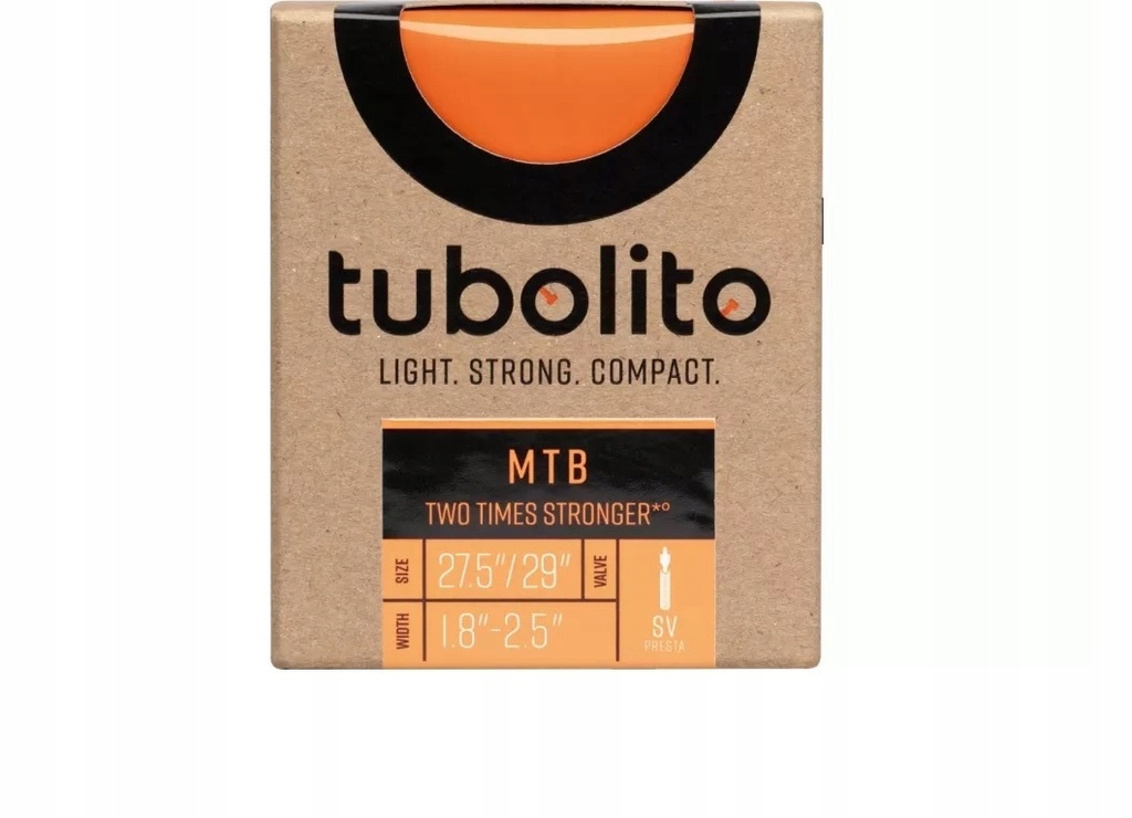 Tubolito Tubo 27.5 29 inch MTB 42mm Presta Valve in Orange 27.5 29 x 180 - 250 (29 inch)
