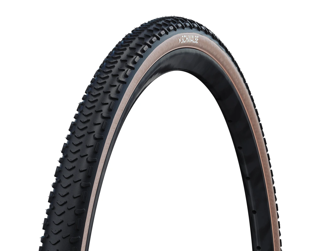 Schwalbe G-One RS Pro Super Race Evo V-Guard TLR Gravel Tyre in Black/Trans 700 x 45mm