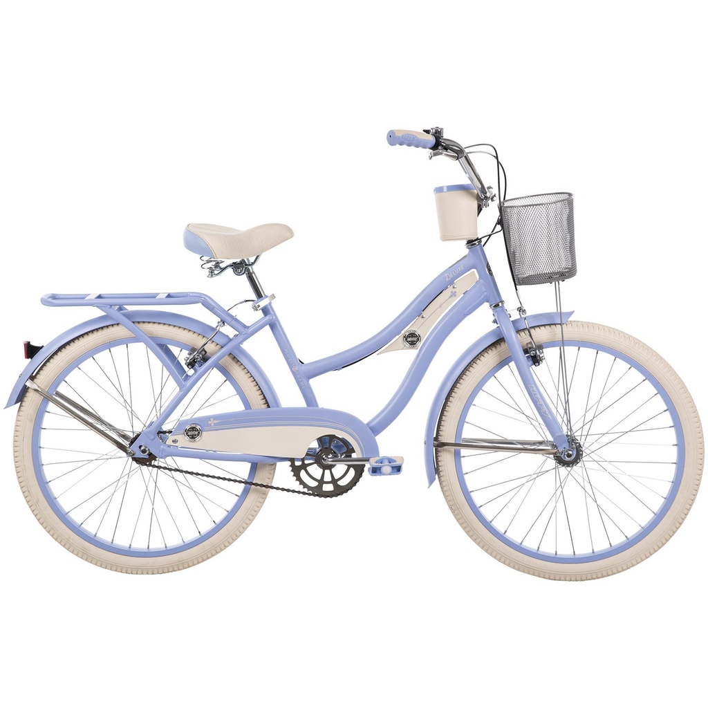 Huffy Deluxe Cruiser 24 inch Bike PERIWINKLE BLUE