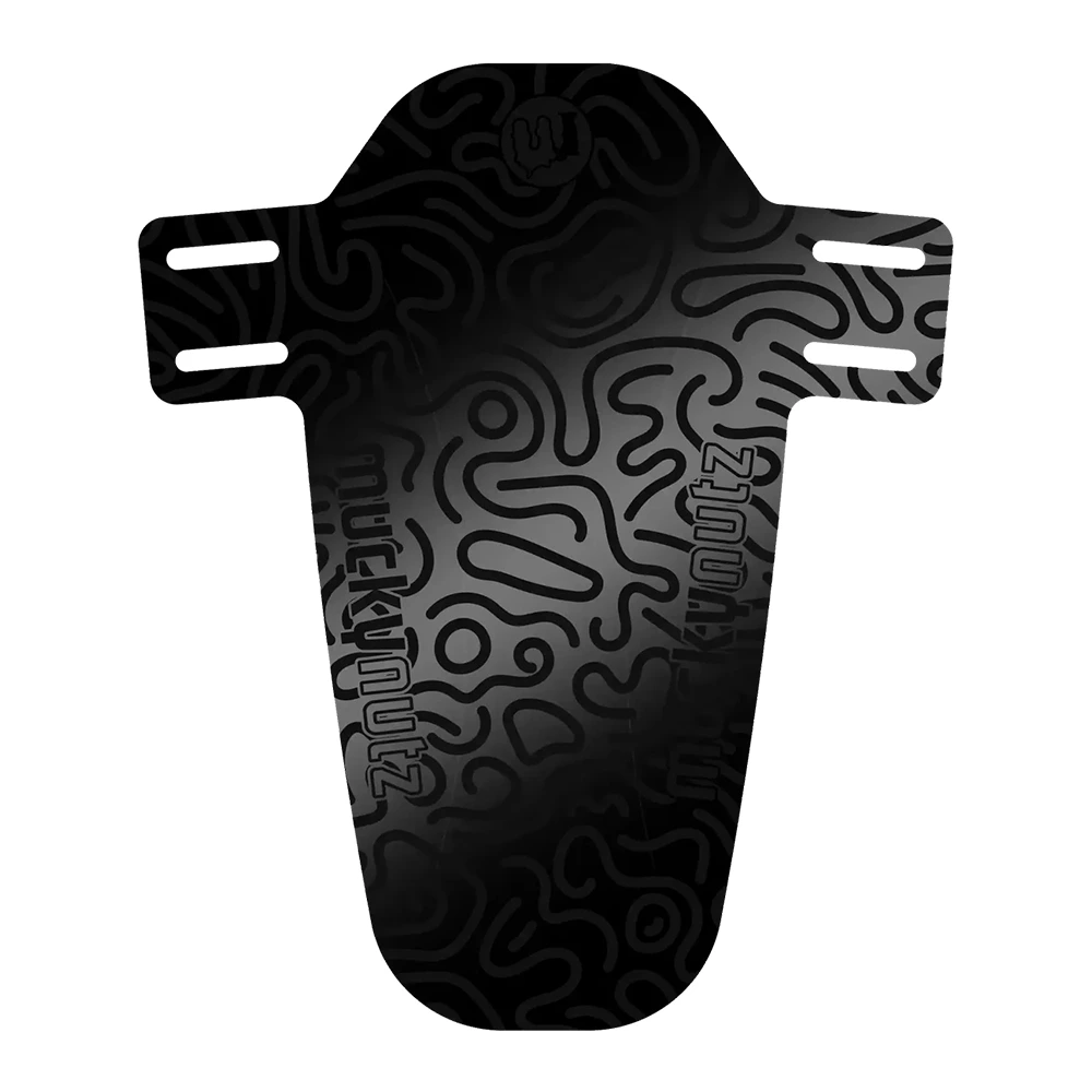 Mucky Nutz Junior Front Mudguard Face Fender  Small in Doodle Black