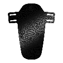 Mucky Nutz Junior Front Mudguard Face Fender  Small in Doodle Black