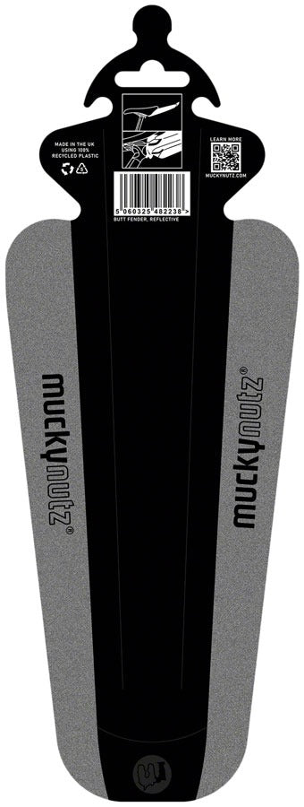 Mucky Nutz Butt Fender Rear Mudguard - Reflective hi-vis