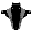 Mucky Nutz Face Fender Front Mudguard- Reflective Hi-vis