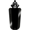Mucky Nutz Fat Butt Fender Rear Mudguard - Black