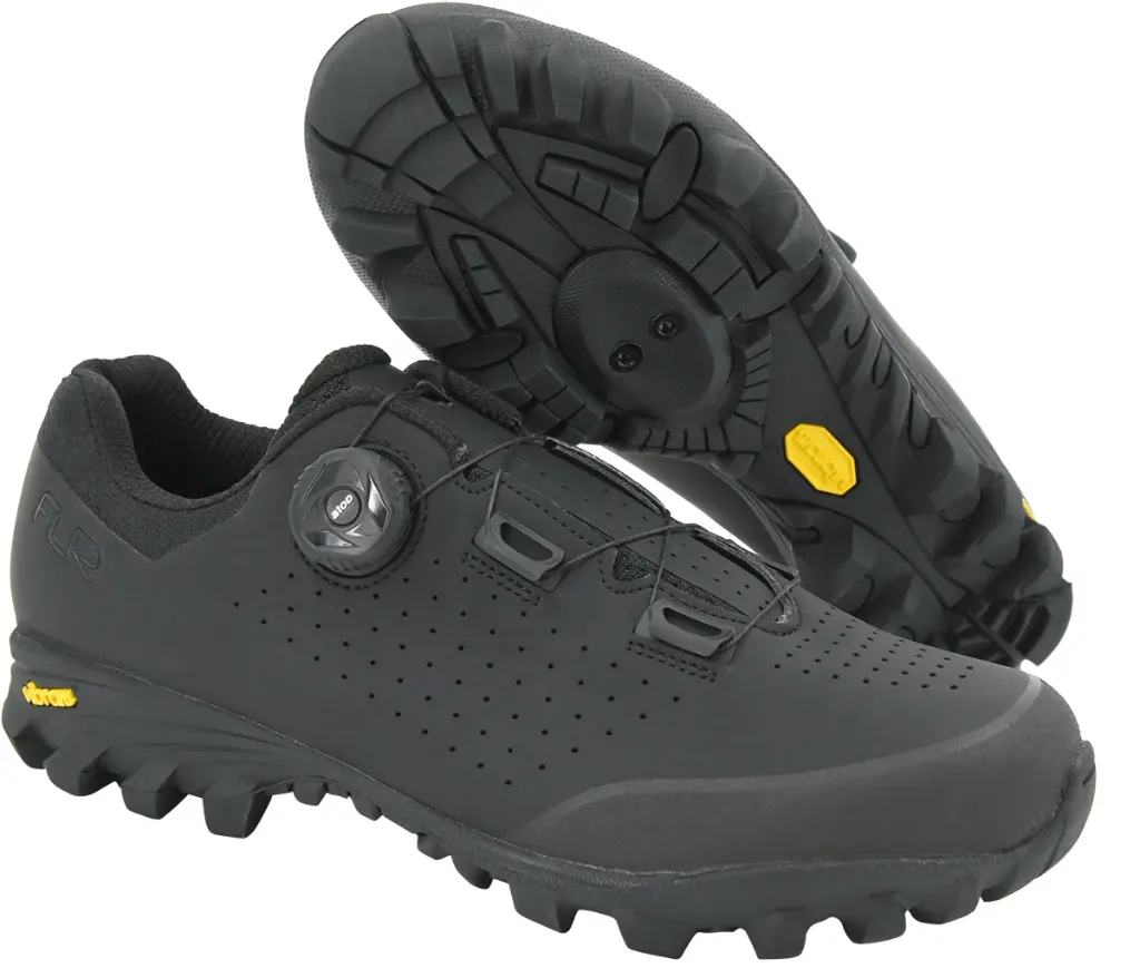 FLR MXT PRO Dial e-Bike Touring  Trail Vibram Shoe in Black - Size 9 UK 43