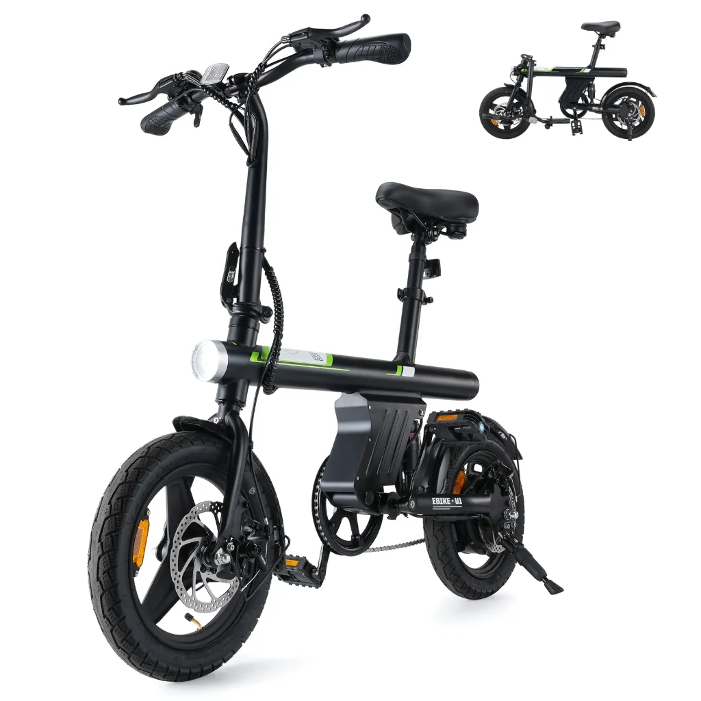 U1 Foldable Electric Bike 500W Black