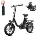 U4 Low Step Through Foldable Electric Bike Black