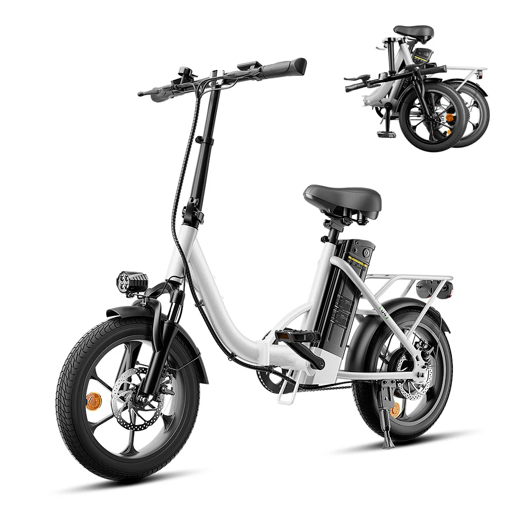U4 Low Step Through Foldable Electric Bike White