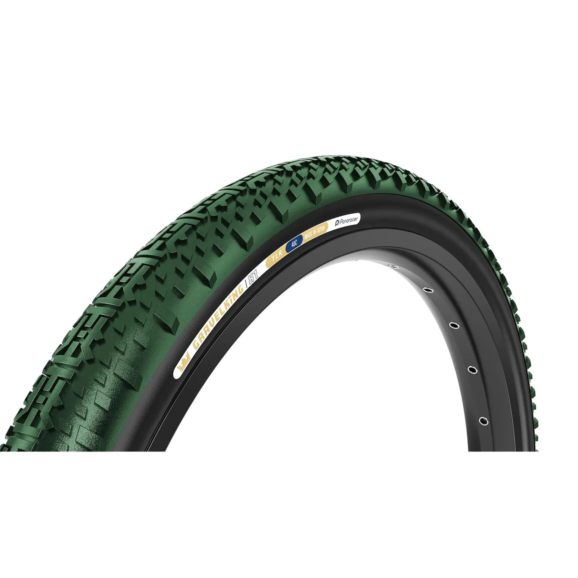 Panaracer GravelKing X1 Colour Edition 2026 TLR Gravel Tyre BRITISH RACING GREEN BLACK 700c X 40C