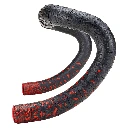 Supacaz Sticky Kush Star Fade Bar Tape: RED + ANO RED PLUGS