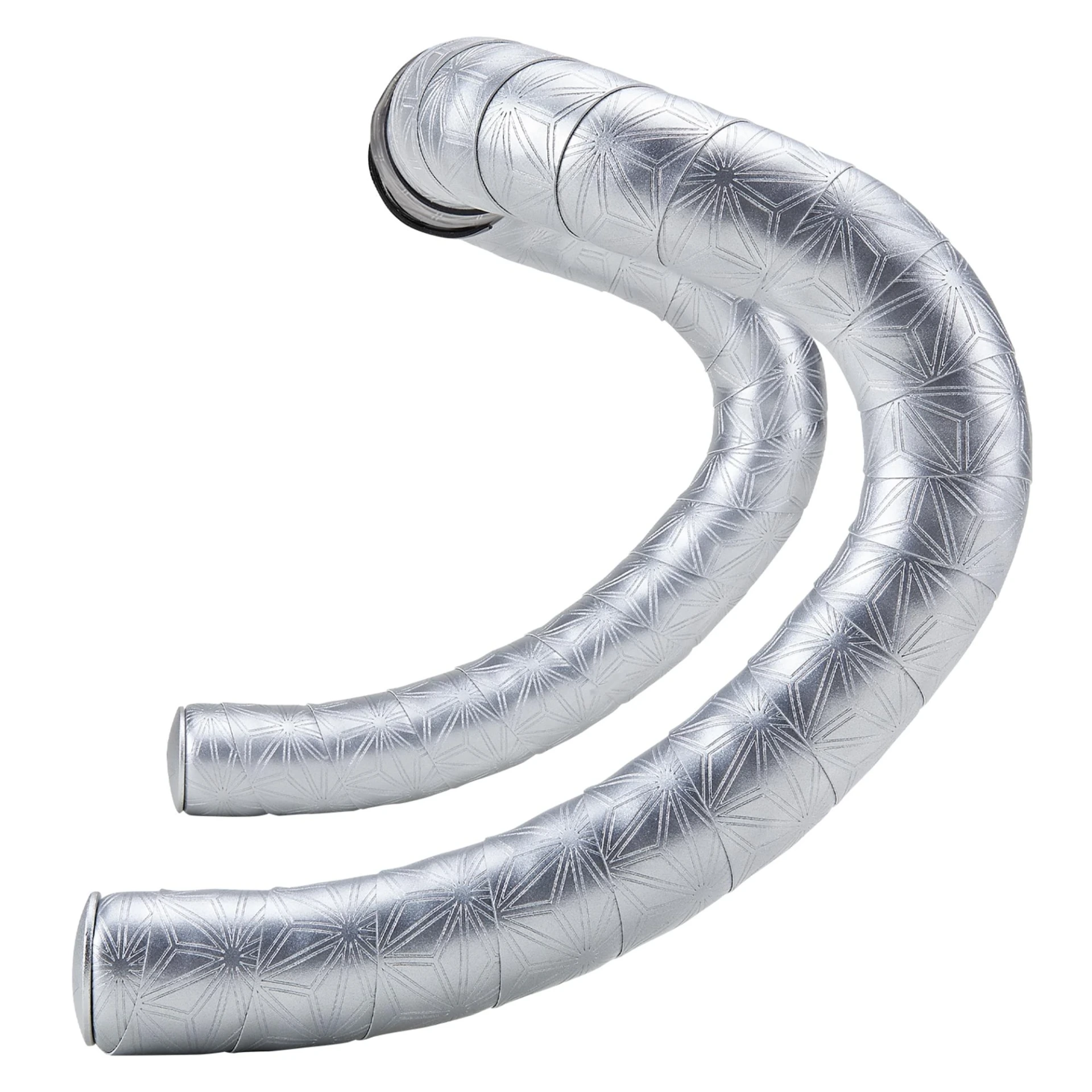 Supacaz Bling Bar Tape PLATINUM + ANO PLATINUM PLUGS