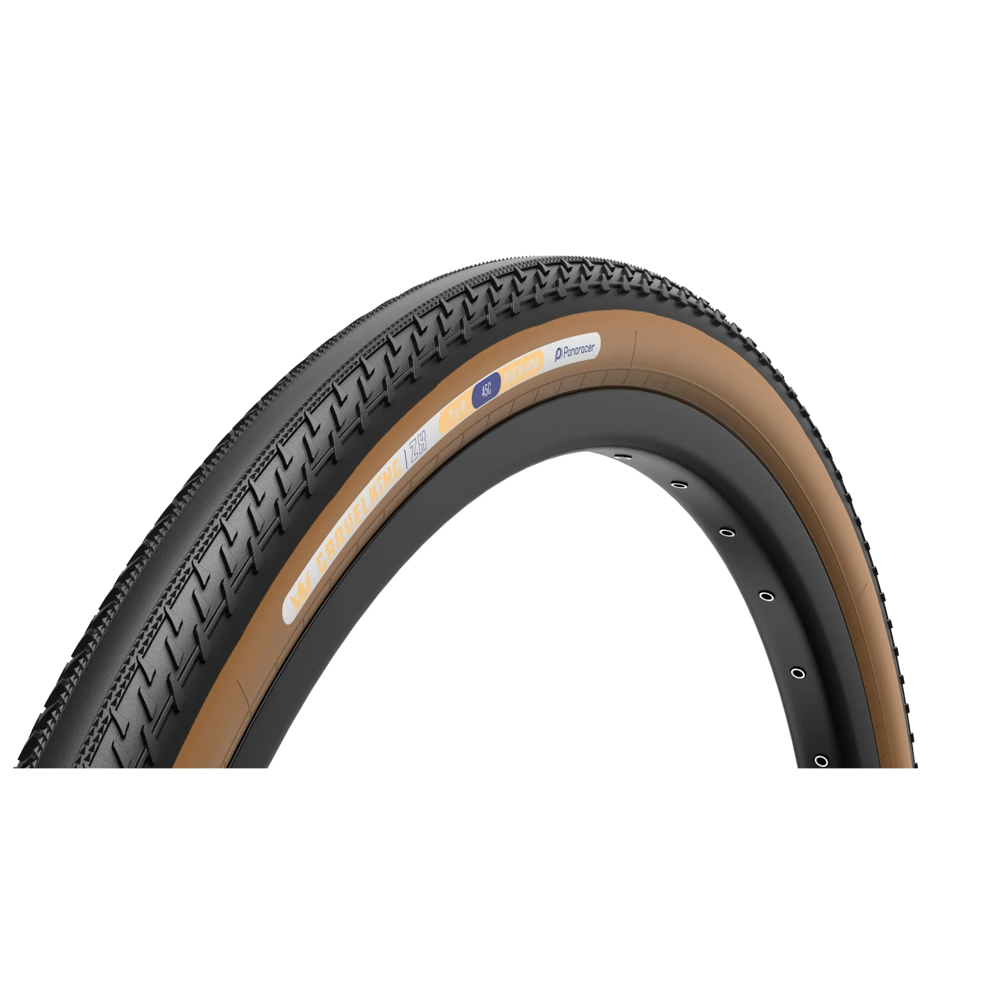 Panaracer GravelKing ZX TLR Gravel Tyre 700c X 50 Black Brown