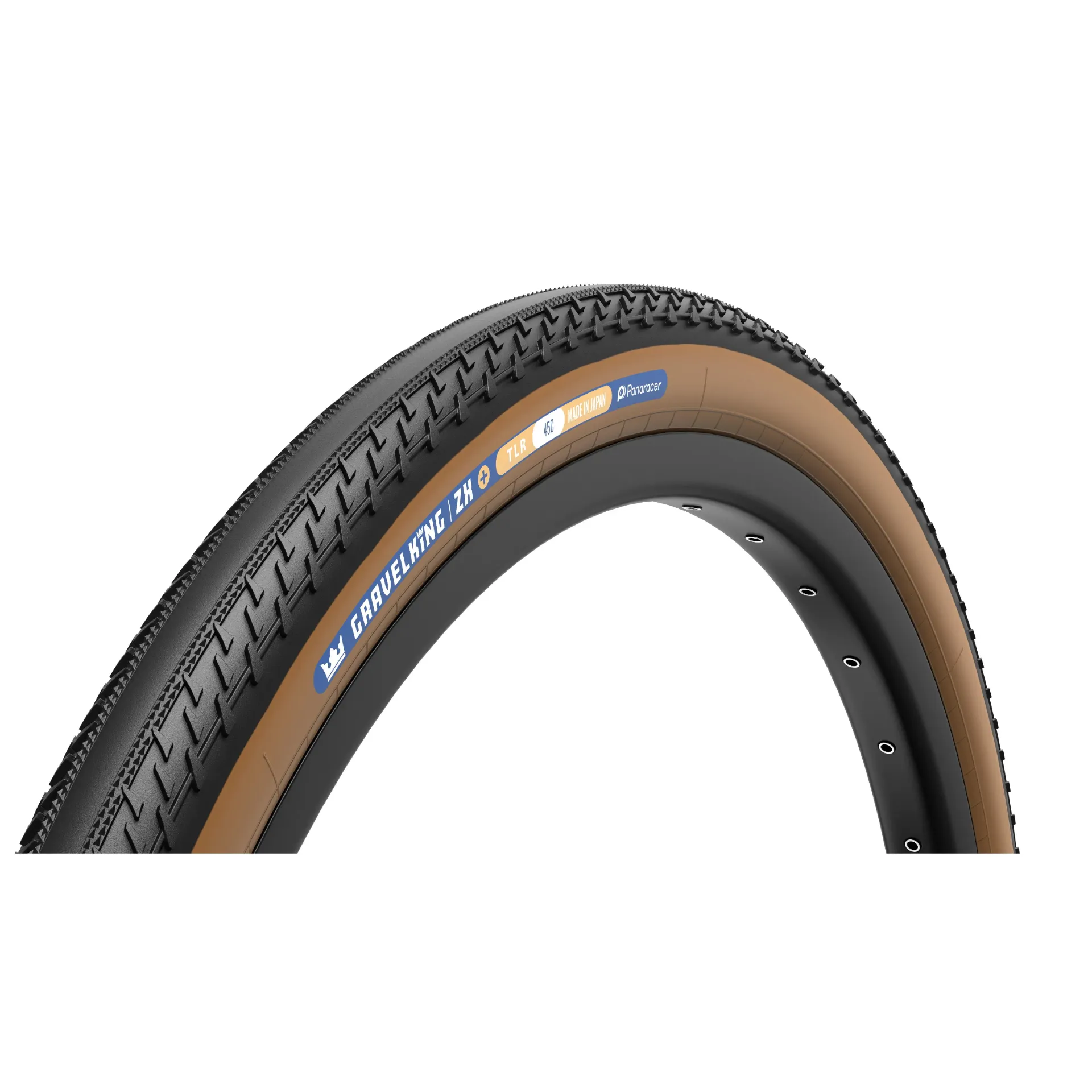 Panaracer GravelKing ZX Plus TLR 700c X 45 Gravel Tyre BLACK BROWN