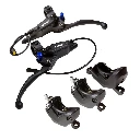 Cargo Bike Hydraulic Brake set 1 Front + 2 Rear 180mm
