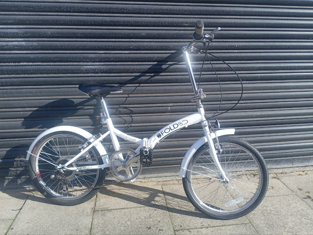 Fold Up Bike White Saxon