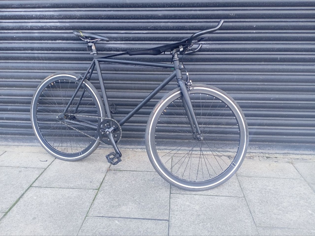 Black Fixie Bike Flip Flop Wheel