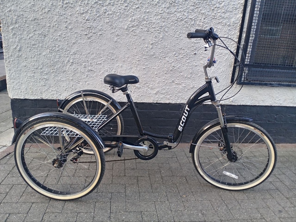 Scout Tricycle Adult Folding Black