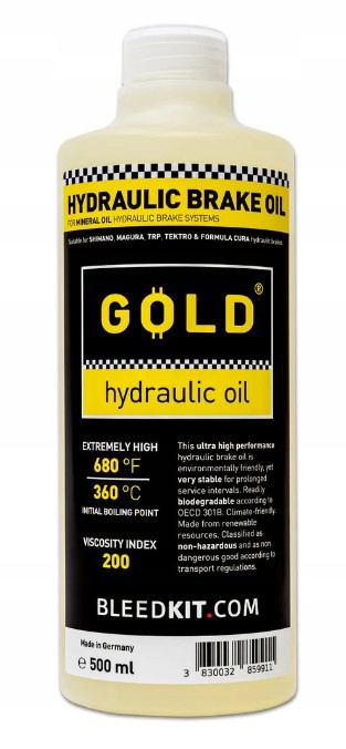 Bleedkit Fluid Gold Hydraulic Oil 500ml