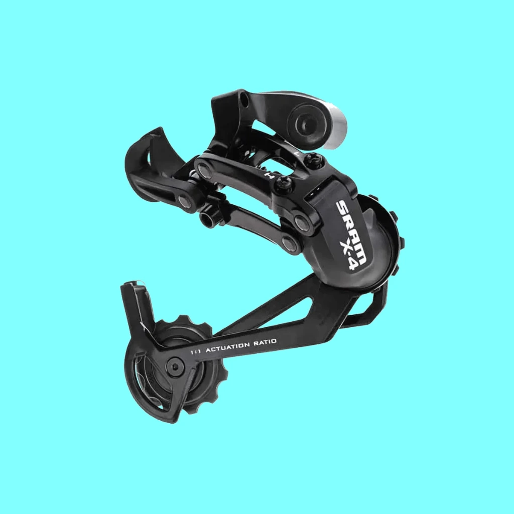 [RDPX4L] SRAM X4 Rear Derailleur: BLACK 7/8/9 SPD LONG CAGE