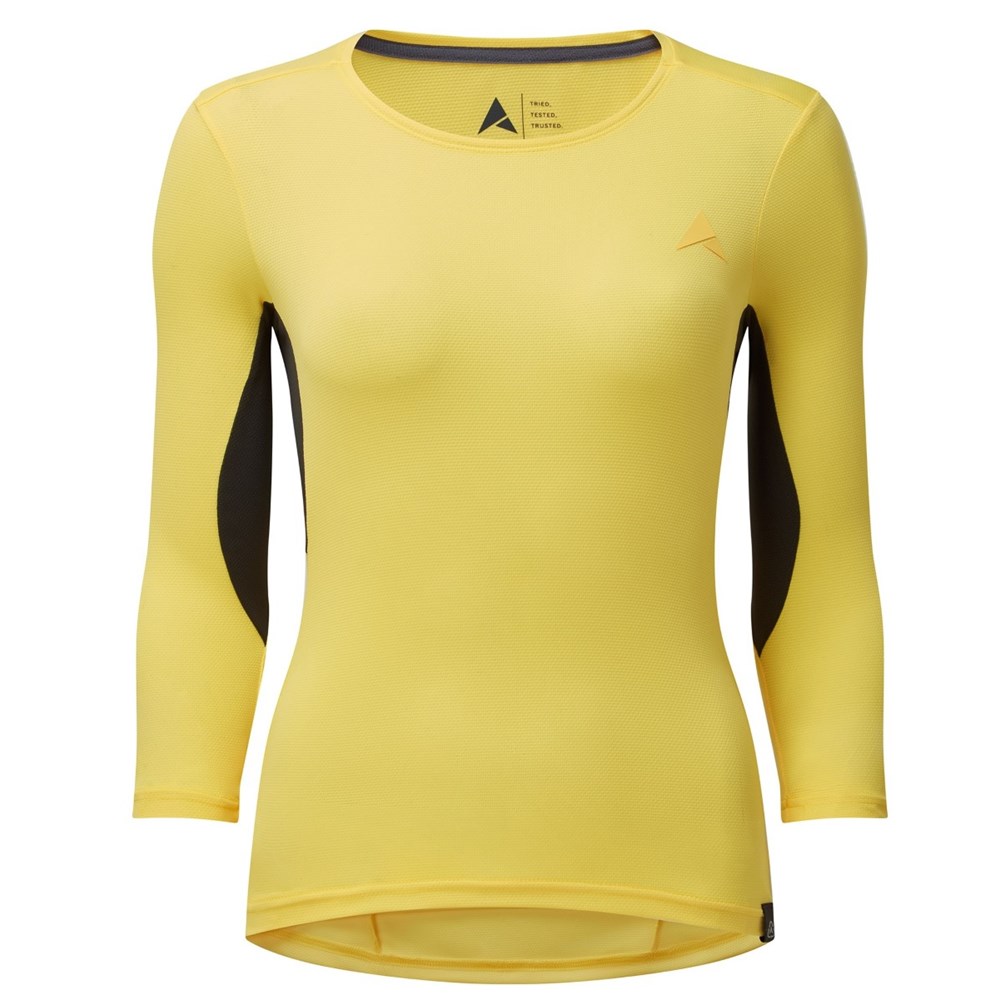 Altura Kielder Women's Lightweight 3/4 Sleeve Cycling Jersey  Yellow 